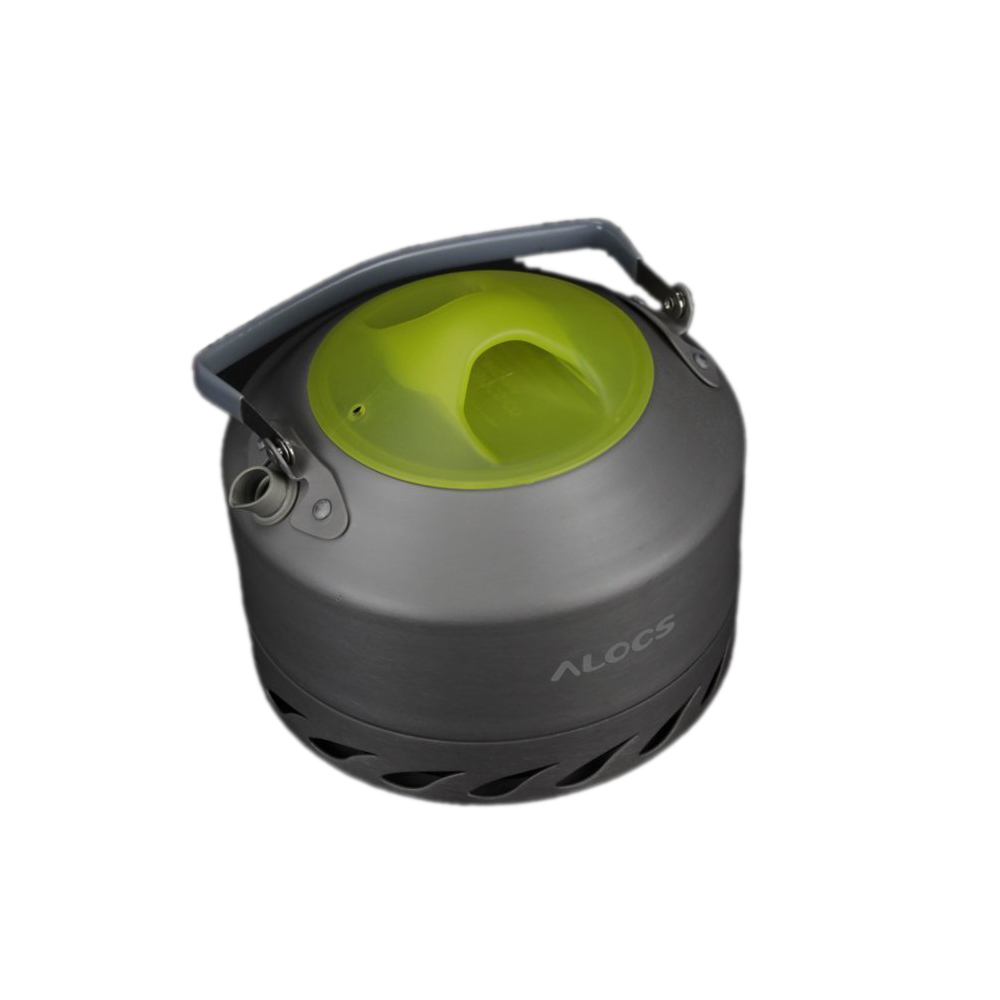 Hot ALOCS Portable Aluminum Oxide Outdoor Camping Picnic Pot Teapot Water Kettle 0.9L