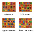 Wooden Puzzles Colorful Alphabet English Letters Puzzle Jigsaw Wooden 3D Puzzle Jigsaw Early Educational Toys Children Baby Toy