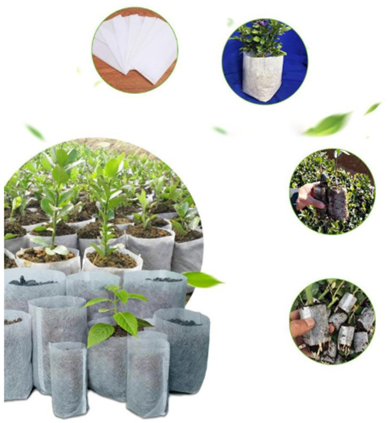 50 pcs/lot biodegradable bags for nursery plant pots for growing vegetable pots for garden cultivation nursery plant 2019