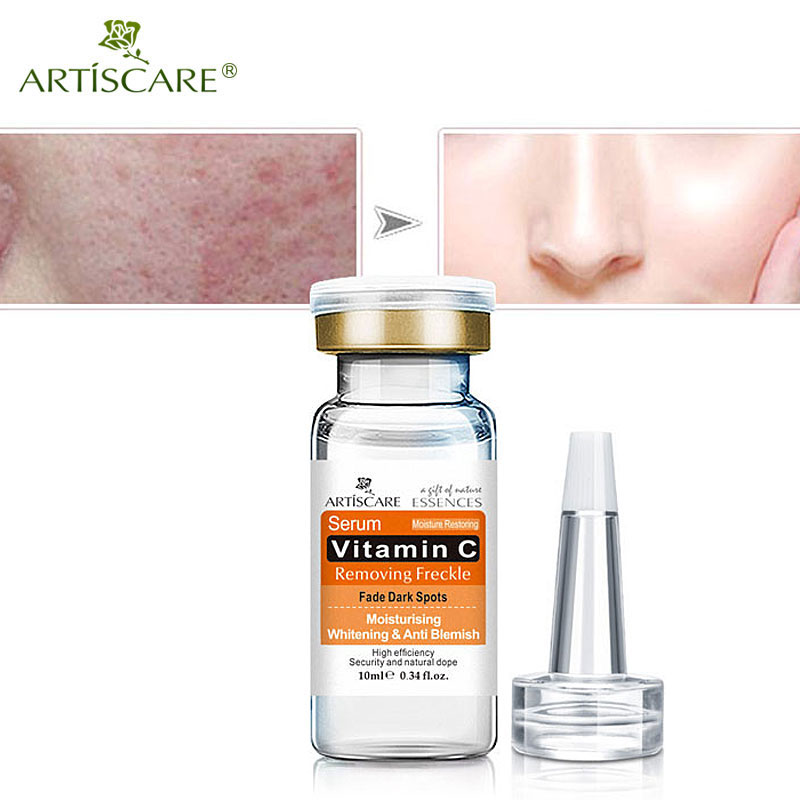 ARTISCARE Vitamin C Whitening Essence Liquid Moisturizer Anti Wrinkle Anti Aging Freckle Cream Lifting Skin VC Serum 3Pcs