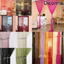 8 Color String Door Curtain Beaded Rope Curtain Door Window Panel Wedding Home Party Decoration Divider Tassel Screen