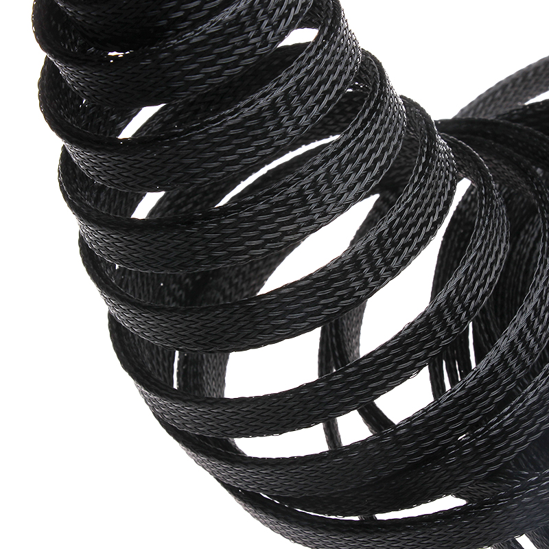 5M Black Insulation Braided Sleeving 4/6/8/10/12/15/20/25/30mm Tight PET Expandable Cable Sleeve Wire Gland Cables Protection