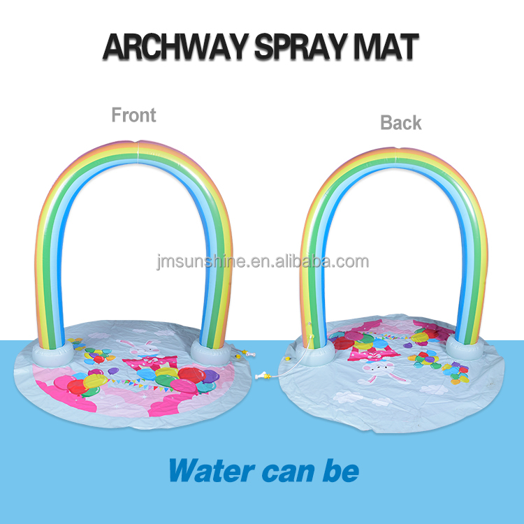 Factory Customization Sprinkler Rainbow Arch Splash Water Mat 6