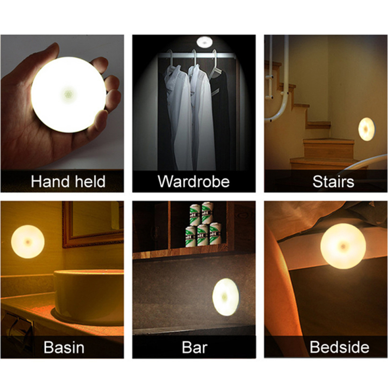 LED Rechargeable Magnetic Night Lights Touch Dimming Flashlight Led Indoor Outdoor Decor Wall Light Kitchen Cabinet Light Lamp