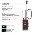 Multi-function Dual antenna Anti-tapping Anti-Spy Bug Detector GPS GSM WIFI Camera RF Signal Automatic Detector Finder