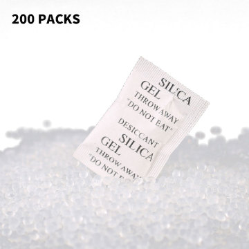 Hot 200 Packs Non-Toxic Silica Gel Desiccant Damp Moisture Absorber Dehumidifier For Room Kitchen Clothes Food Storage