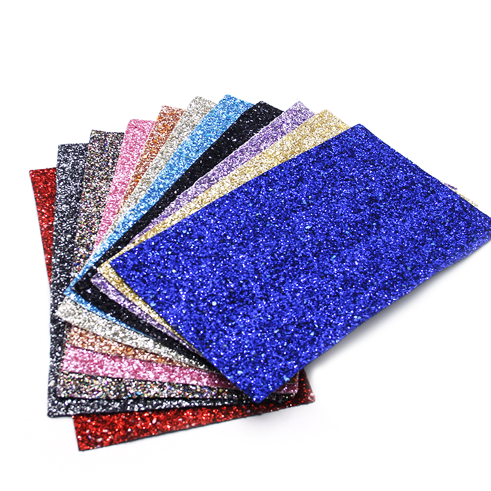 David accessories 20*33cm Glitter Faux Synthetic Leather Fabric DIY Sewing Garment Knotbow Bag Shoes Crafts Material,1Yc5485