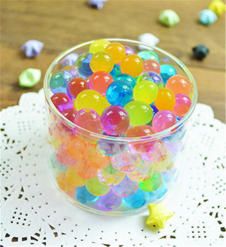 Hydrogel Balls Growing Water Balls Beads Crystal Gel Water Pearls Aqua Jelly Beads Grow Water Paintball Bullet Crystal Soil