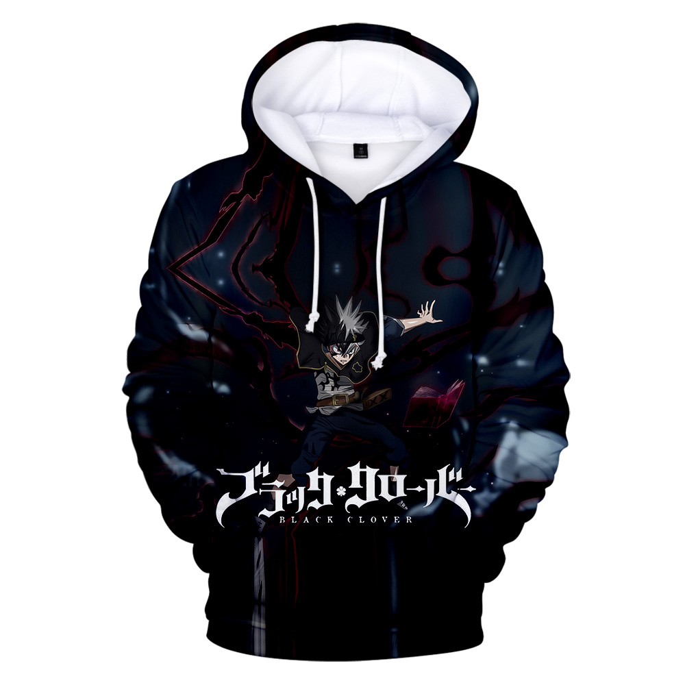 New 2019 Black Clover 3D Hoodies Sweatshirts Men/women Fashion Hoodie Spring Autumn Long Sleeve Boys/girls Pullovers Coat Casual