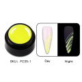 1pcs Glow In The Dark Spider Gel Nail Art Rainbow Creative Nail Art Soak Off UV Gel For DIY Gel Paint Design Nail Art
