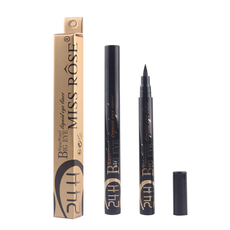 Miss Rose Black 1PC Eye Liner Pencil Long lasting Quick Dry Eyeliner Waterproof Natural Makeup For Female TSLM2