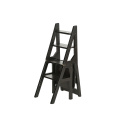 Household multi function folding ladder stool solid wood ascending platform step dual purpose rack stair chair