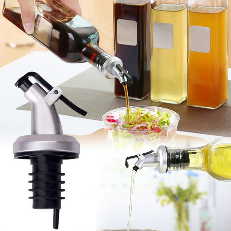 HOT!!! Bottle Pourer Spout Stopper Dispenser Liquor Flow Set Wine Olive Oil Bottle Cap Top Stopper Kitchen Bar Tool Dropshipping