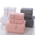 3 Pieces Bath Towels Thick Cotton Towel Set Face Towels Bath Towel For Adults Washcloths High Absorbent bathroom towel suit