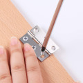 20 Pcs 6 Mounting Holes Jewelry Box Window Cabinet Furniture Repair Bookcase Stainless Steel Hinges Door Connector Durable Home