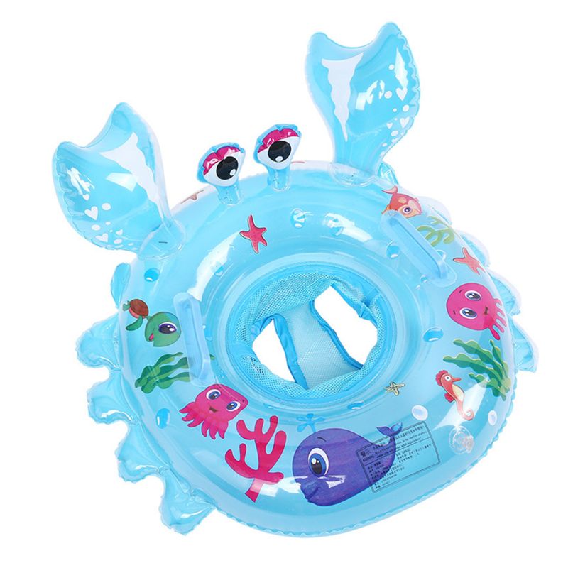 Baby Swimming Ring Inflatable Baby Float Swim Ring with Seat Safety Pool Ring Y4UD
