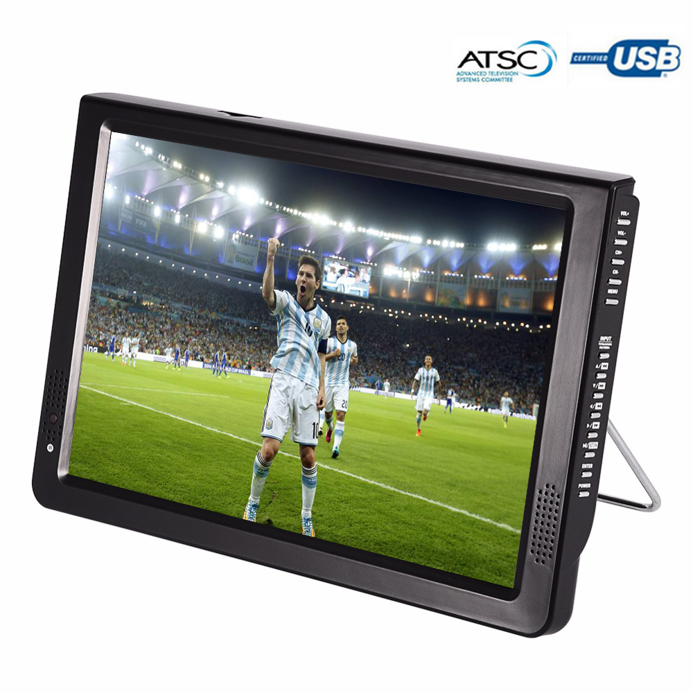 LEADSTAR 11.6' LED ATSC Digital Portable TV MP4 MP3 Player Support AV/TF/USB/HDMI Port Can be As Car Digital Television