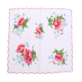 10pcs Fashion Cotton Women Cute Square Handkerchief Flower Printed Hanky Wedding Party Gifts