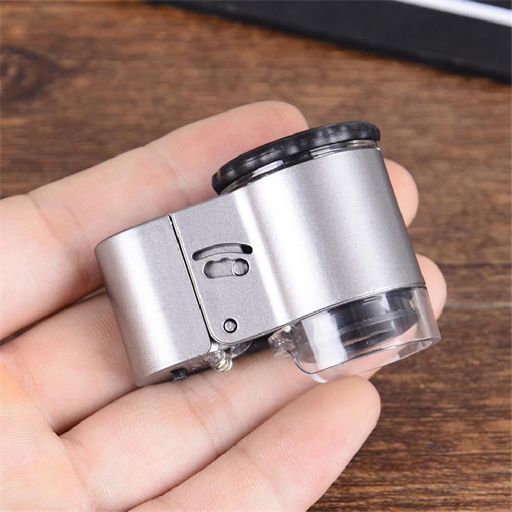 50X LED Mini Microscope Jewelry Magnifying Glass Loupe 9882A Optical Instruments Magnifying Glass