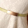 Luxury Metal Buckle Thin belt classic wild female minimalist thin belt Straps Waistband Cummerbund For Apparel Accessories 2019