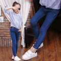 2020 autumn children's clothes girls jeans solid slim thin denim baby girl jeans for girls big kids casual jean long trousers