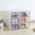1pcs Transparent shoe box dustproof storage box can be superimposed combination shoe cabinet Clamshell shoe organizer