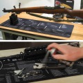 36x12 Inch GunSimth Rifle Gun Cleaning Bench Rubber Mat with All Part List Printing and Instruction for AR-15 AK47 remi