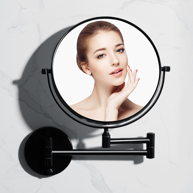 20cm Double Sides Extendable 3X Magnifying Bathroom Wall Mounted Mirror Mural Light Vanity Makeup Bath Cosmetic Smart Mirrors