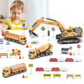 Tractor Toys for Boys Crane Tank Truck Machine Cars Excavator Simulated Forklift Model for Construction Truck Gift Children Toys
