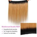 Brazilian Straight Hair Weave Honey Blonde Bundles With Closure Colored 1B 27 Shining Star Ombre Hair Weave 1/3/4 Pcs Remy Hair