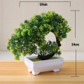 Artificial Plants Potted Bonsai Green Small Tree Plants Fake Flowers Potted Table Ornaments For Home Garden Party Hotel Decor