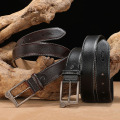 FRALU Men belt High Quality cow genuine leather luxury strap male belts for men new fashion classice vintage pin buckle