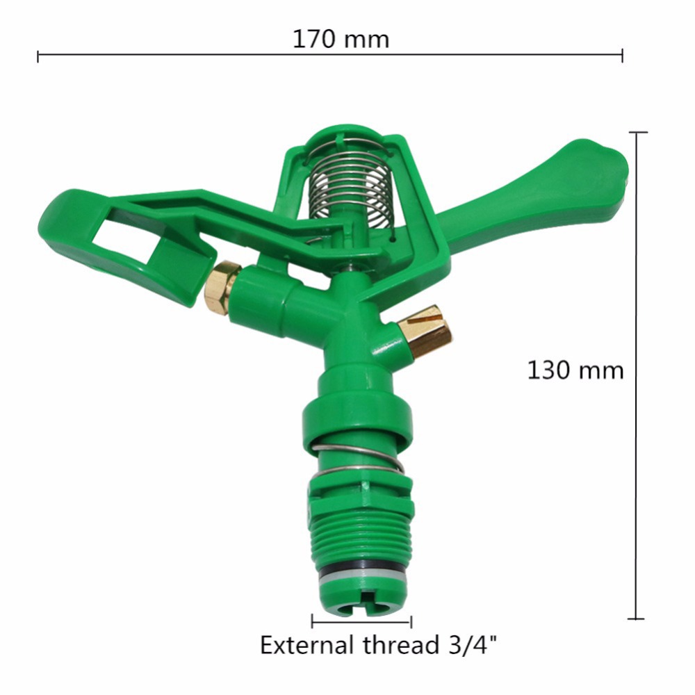 Agriculture Rocker nozzle with 3/4" Male Thread Garden Irrigation Sprinklers Agriculture Watering Nozzle 10 Pcs