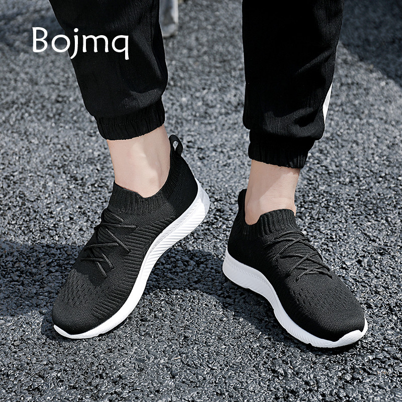 Bojmq Tenis Mujer 2020 New Unisex Tennis Shoes Ladies Sneakers Men Women Outdoor Light Non-slip Jogging Sock Sport Shoes Cheap