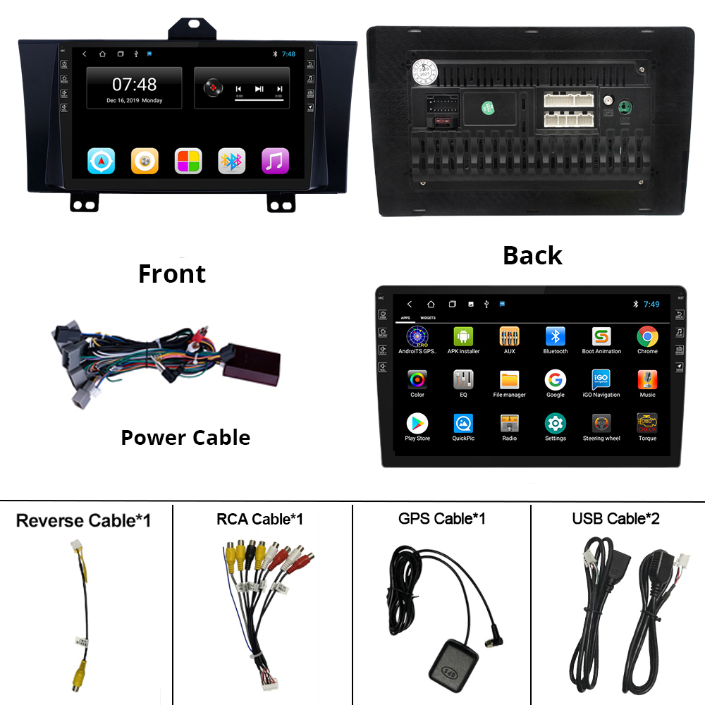 2Din Android 9.0 Car Radio Multimedia Video Player Auto Stereo GPS For Honda Elysion 2012 2013 2014 2015 Auto Car DVD Player