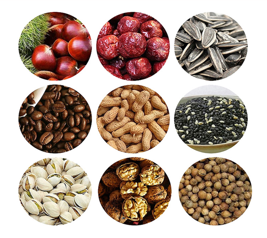 2020 new Best Sale Cocoa Bean Chickpea Macadamia Nut Roasting Machine Peanut Almond Cashew Nuts Roaster Machine