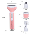 Mini USB Rechargerable Lady Nose Ear Hair Trimmer Set Electric Women Epilator Mini Female Body Hair Removal Razor Eyebrow Shaver