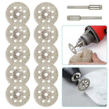 10PCS Diamond Cutting Wheel Saw Blades Cut Off Discs Set Rotary Tool Replacement used to Grind Stone Glass ceramic