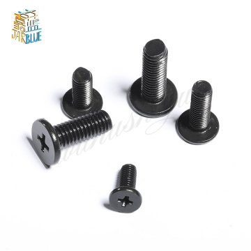 100pcs M1.4 M2 M3 M2.5 Small flat head Laptop Screws Mobile notebook cruciform slot cross recessed screw