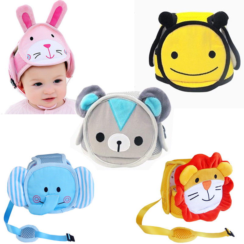 Baby Safety Helmet Hats Babies Head Protection Toddler Kids Adjustable Soft Head guard Protective Cartoon Hat