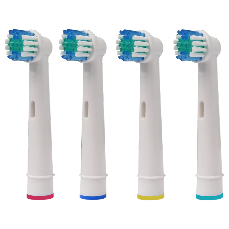 4PCS Electric Toothbrush Replacement Heads For Vitality Sensitive 3D Pro Health Profesional Care White Clean New Design