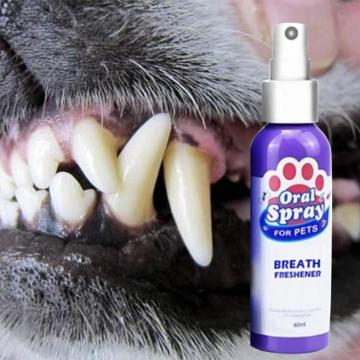 60ml Pet Breath Freshener Ferret Cat And Dog Oral Spray Tone Fresh Deodorant Cleansing Healthy Teeth Care Cleaner Mouthwash Dr