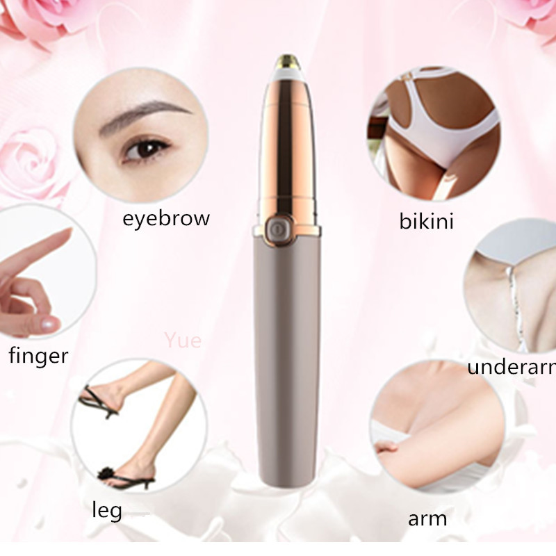 USB Brow Shaver Portable Mini Electric Epilator Eyebrow Trimmer Makeup Eye Brow Shaver Razors Women Painless Depilator