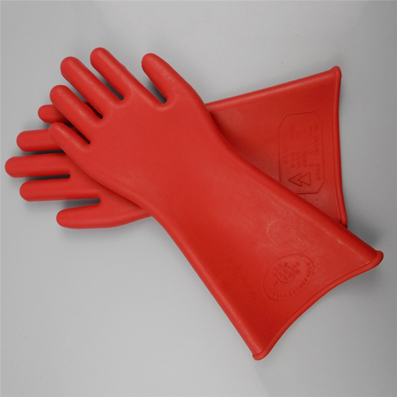 12KV Rubber Electrician Safety Glove Electrical Insulating Gloves 1 Pair Anti-electricity Protect Professional High Voltage