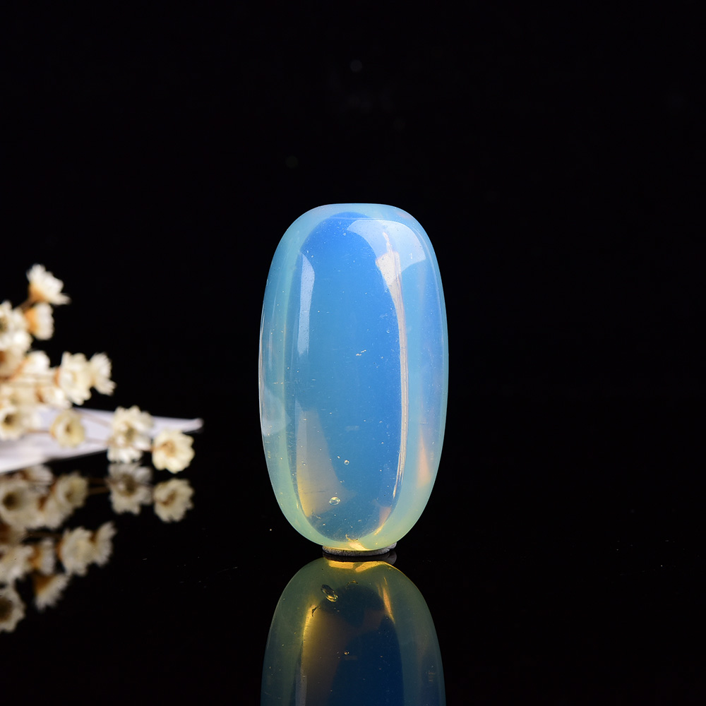 30g/pc Artificial opal Large grain Oval Moonstone Sea Jewelry crystal polishing stone for Garden aquarium decoration