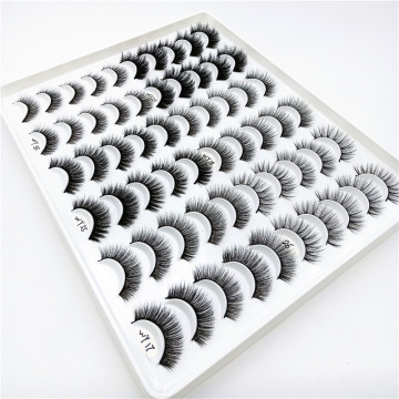 30 Pairs Mink Lashes Faux Eyelashes Mink False Eyelashes Dramatic Volume Lashes Eyelash Extension for Makeup Kit Cilios