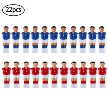 New Hard Plastic 22pcs Red&Blue Football Table Men Player Soccer Table Tournament Mini Doll Football Machine Accessories