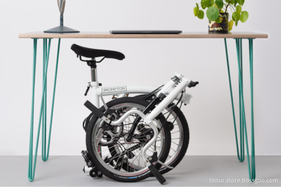 Titanium Brompton P handlebars