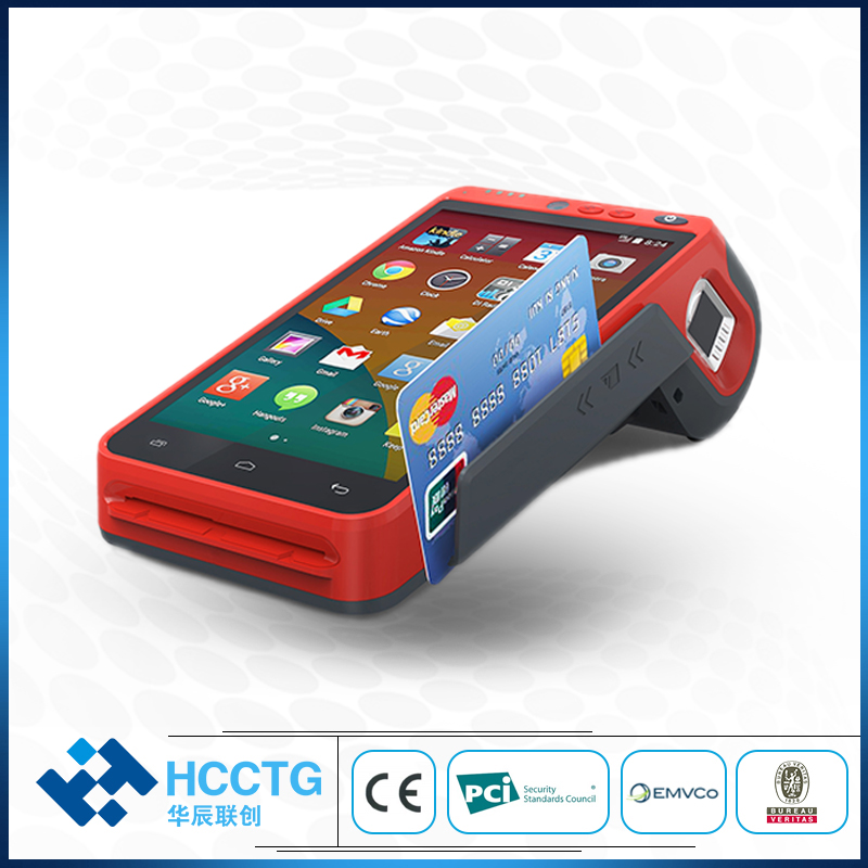 4G/Wifi/Bluetooth MSR & IC & NFC & 2D Scanner Android POS Terminal with Printer Z100 with PCI EMV certificate