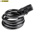 ETOOK Steel Cable Spiral Bike Cycling Bicycle Lock E-bike Scooter Lock Reflective Strips 1500 mm x 12mm Bicycle Security Lock